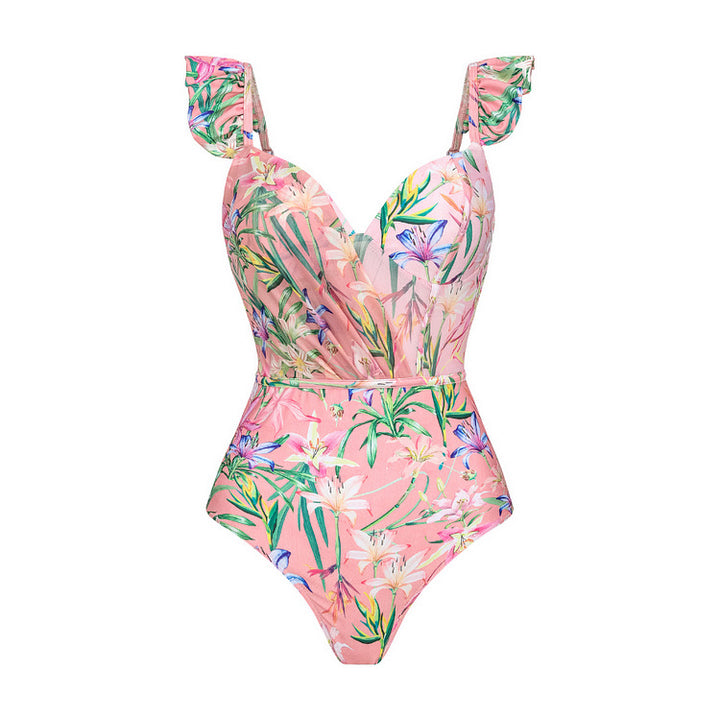 Damen Bikiniset mit eleganten, langen transparenten Ärmeln Drune