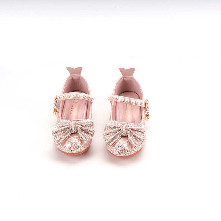 Damen Glitzernde Ballerinas mit Perlenverschluss Drune