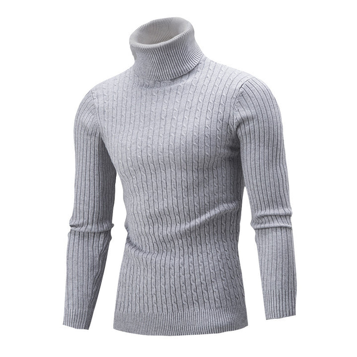 Herren Rollkragenpullover im klassischen Rippmuster Drune