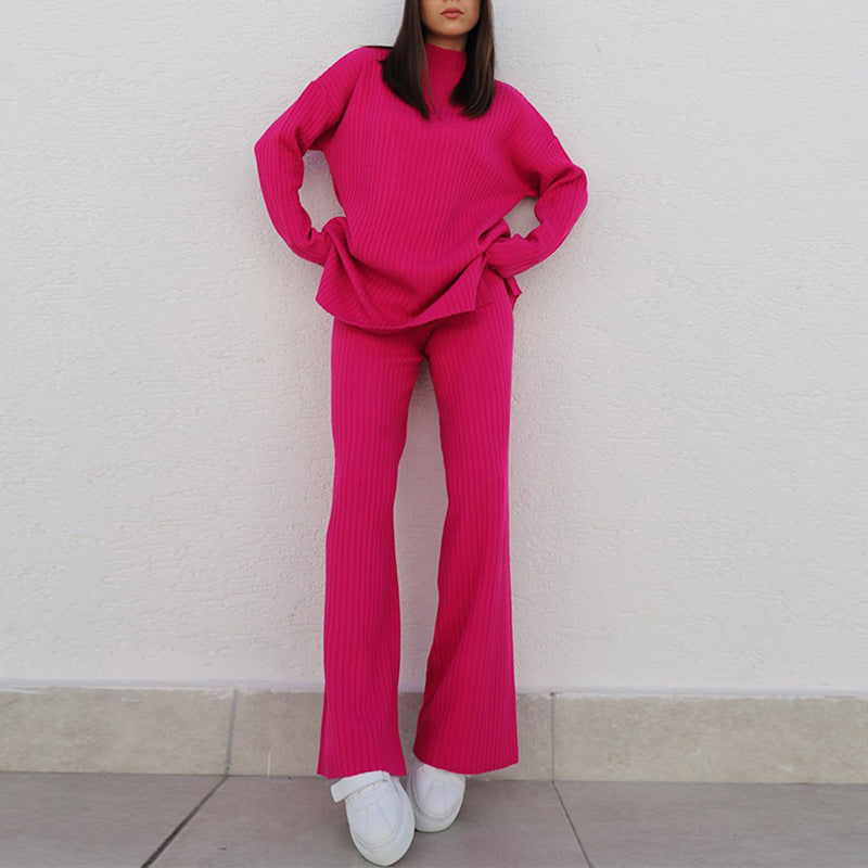 Damen Modischer Oversized Pullover im Rippdesign Drune