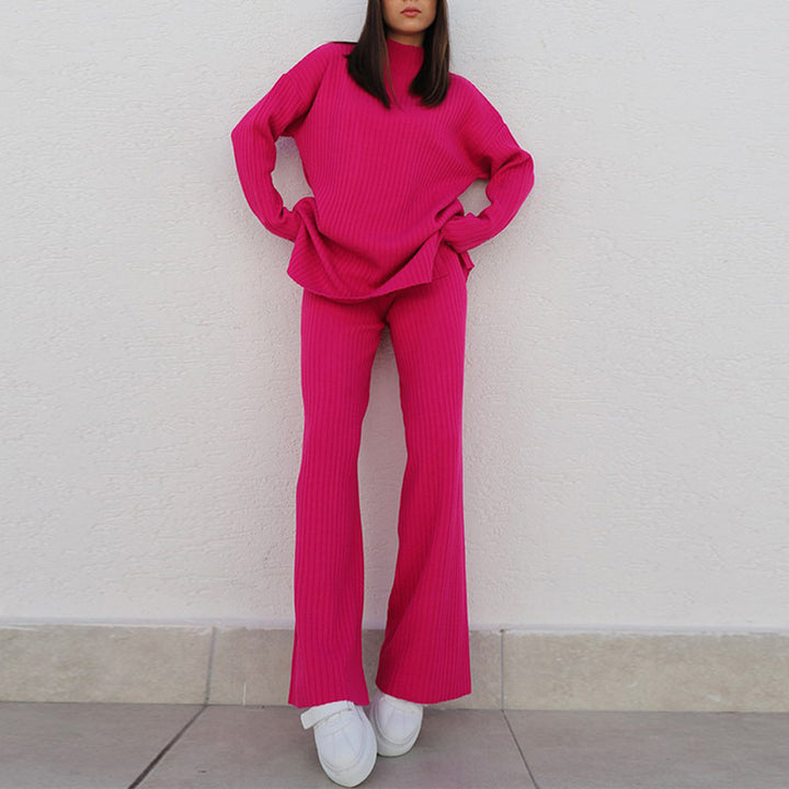 Damen Modischer Oversized Pullover im Rippdesign Drune