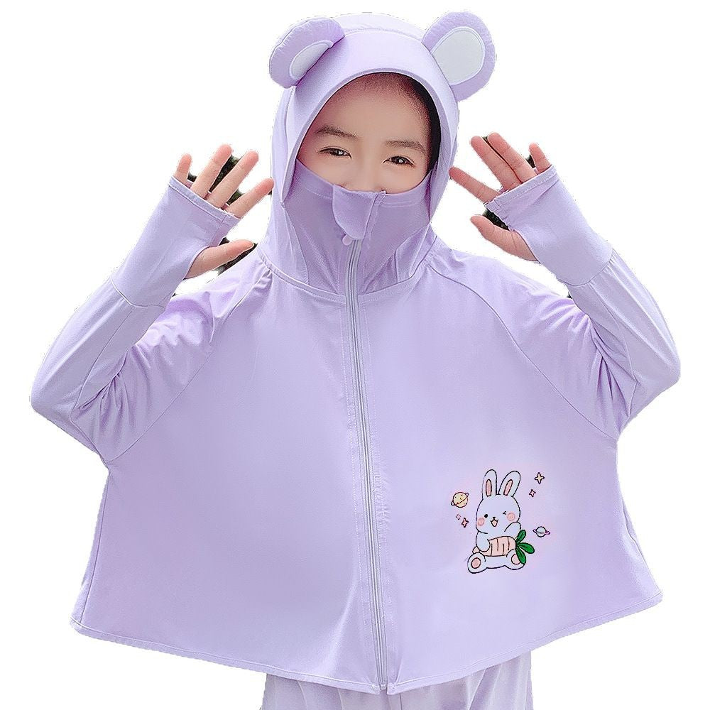 Mädchen praktische Kapuzenjacke mit tierisch verspieltem Design Drune