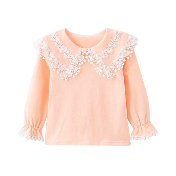 Damen Sweatshirt mit hohem Spitzenkragen Drune