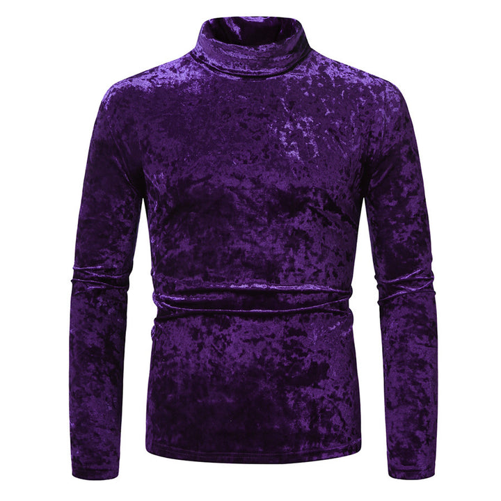 Herren Samt-Rollkragenpullover mit elegantem Design Drune