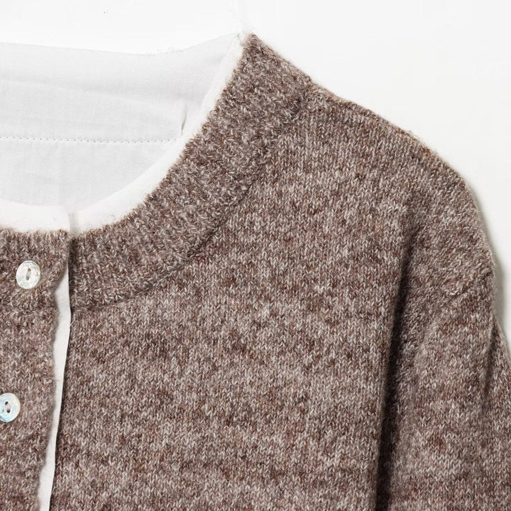 Damen Strickjacke mit feiner Textur und modernen Knopfdetails Drune