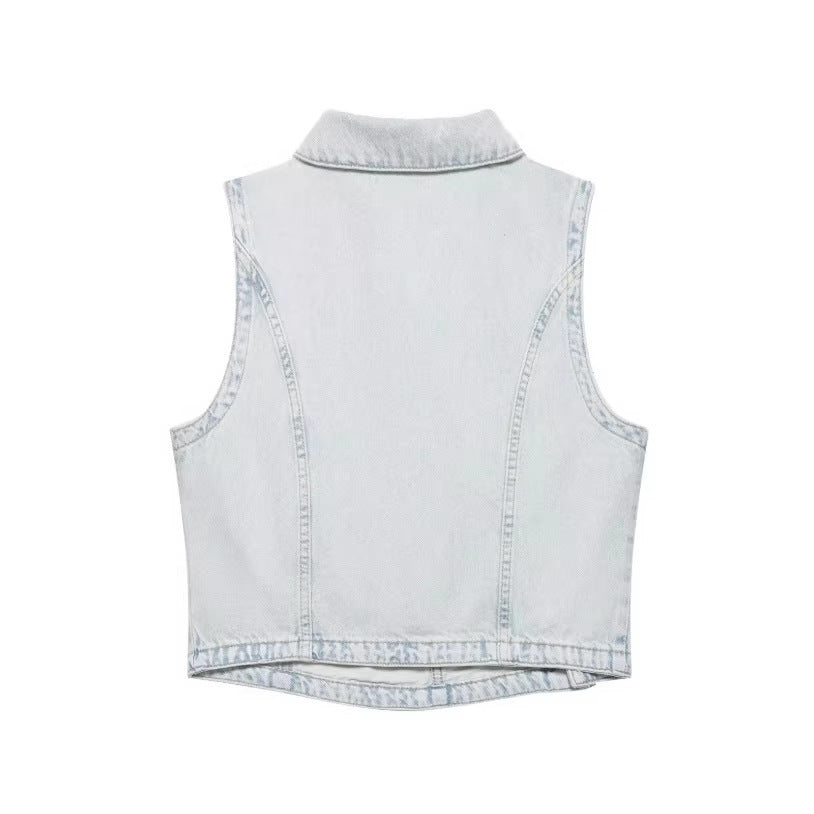 Damen Weite Jeans im lässigen Windbreaker-Stil mit ausgefallenen Nähten Drune