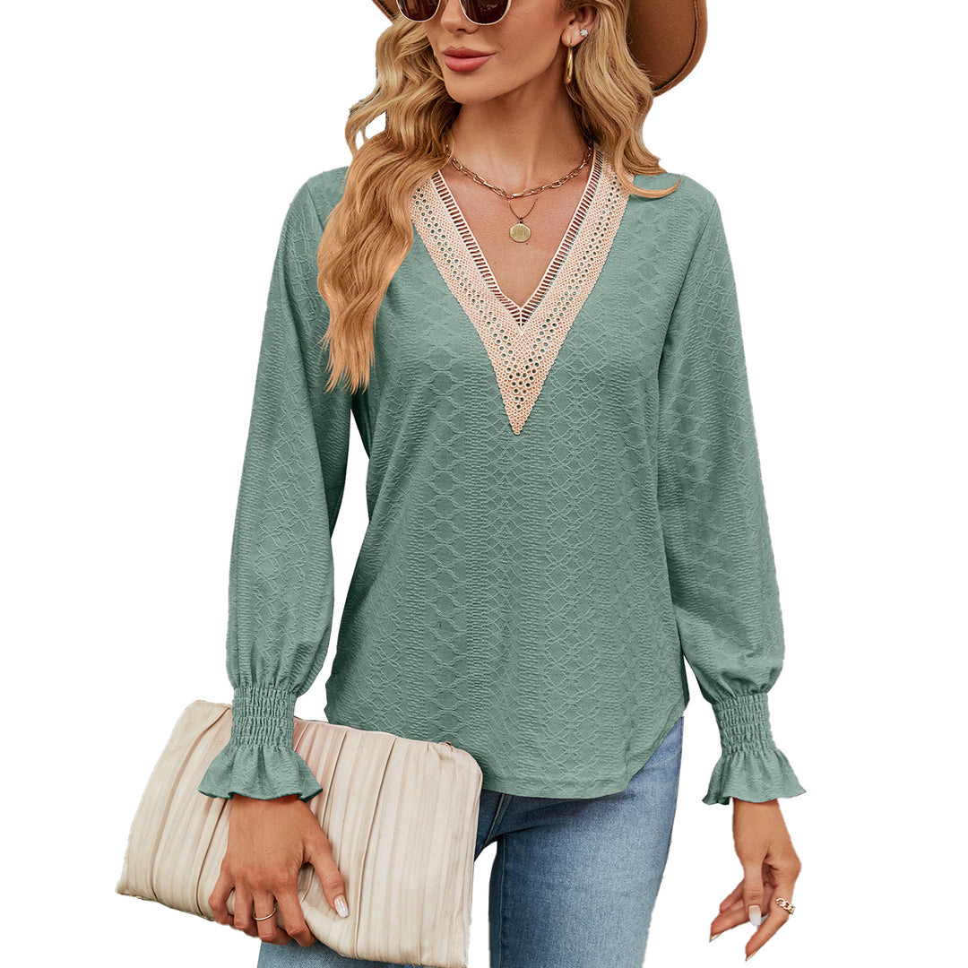 Damen Luftiges Blusenshirt mit feinem Strukturdesign Drune