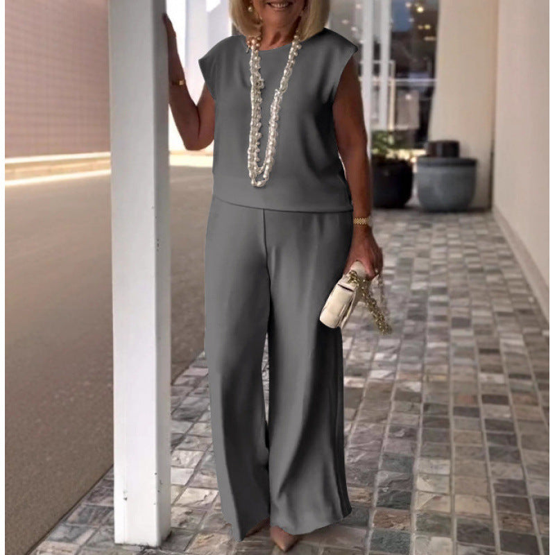 Damen Elegantes und bequemen Zweiteiliges Outfit mit weitem Schnitt Drune