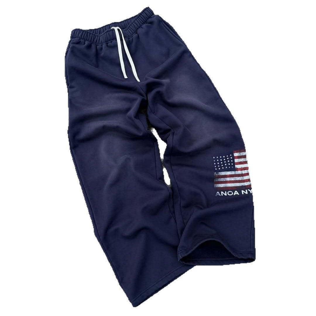 Damen bequeme Sweatpants mit elastischem Bund und seitlichen Eingrifftaschen Drune