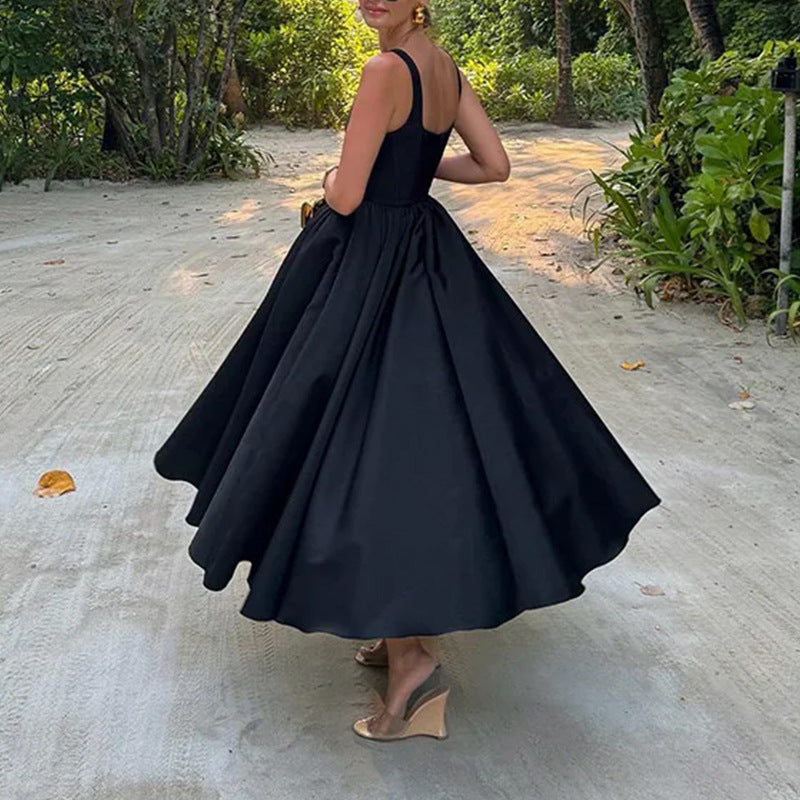 Damen Elegantes Ballkleid mit schmalem Oberteil und weit schwingendem Rock Drune