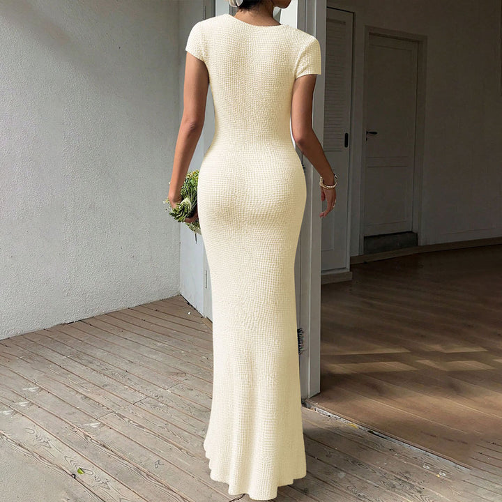 Damen Maxikleid mit schickem Knoten-Design und verführerischen Cut-Out-Details Drune
