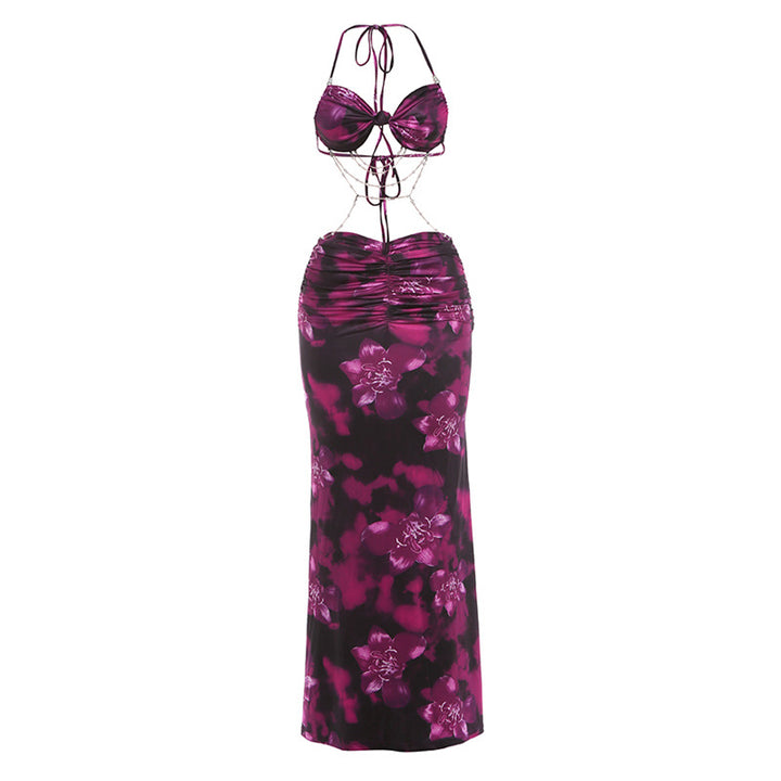 Damen Bikini Set mit elegantem Wickeldesign und floralem Muster Drune