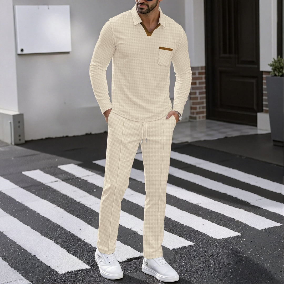 Herren Kombi-Outfit mit Poloshirt und Jogginghose Drune