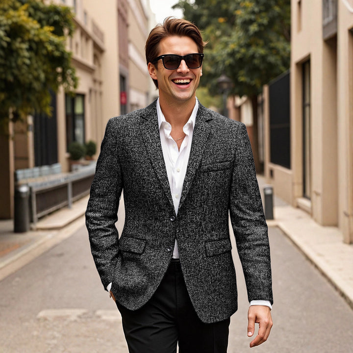 Herren eleganter Blazer aus Wolle Drune