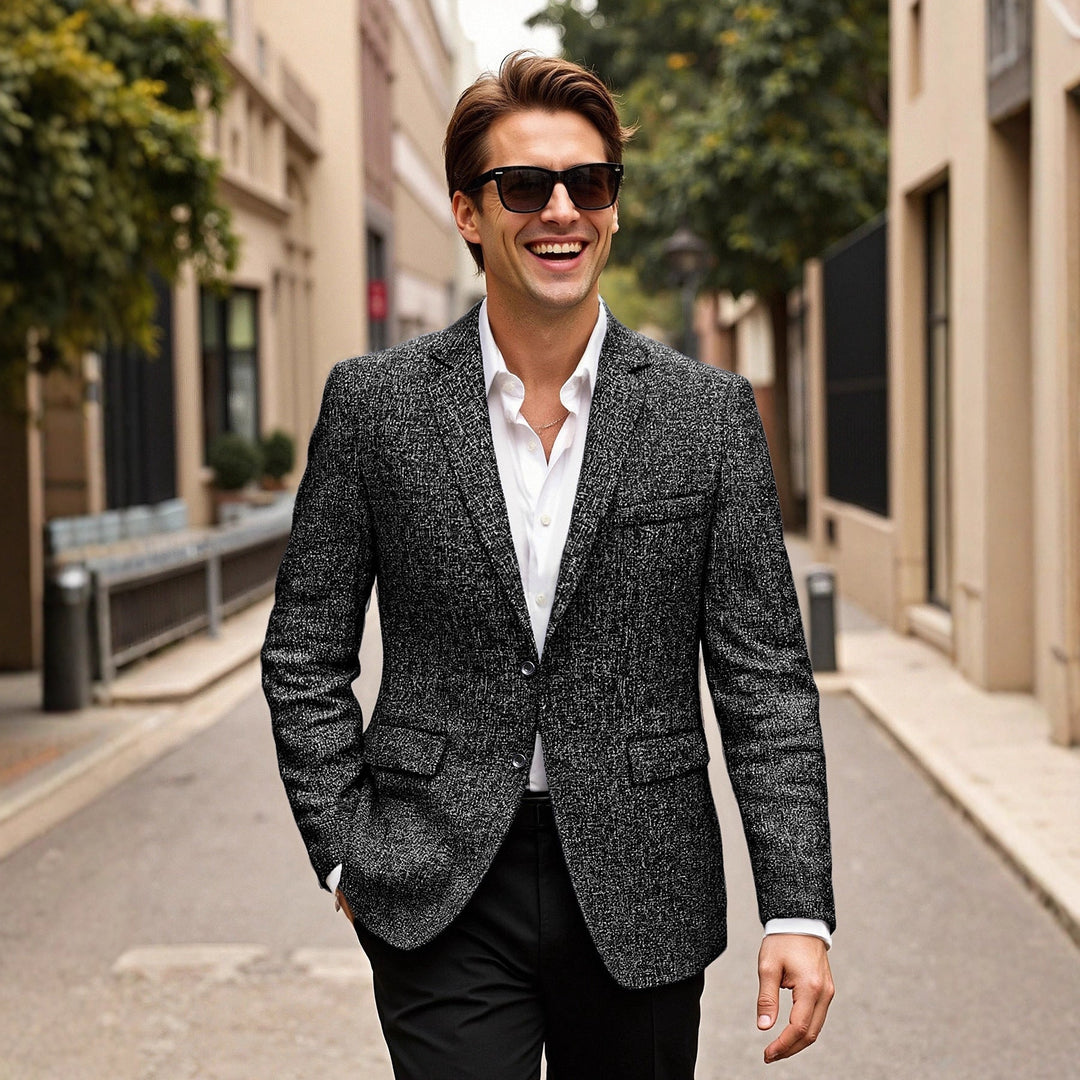 Herren eleganter Blazer aus Wolle Drune