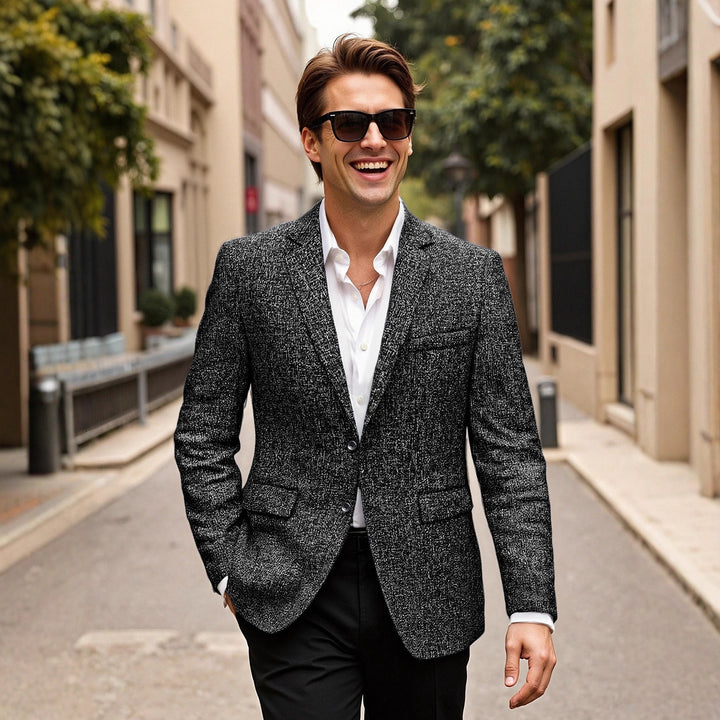 Herren eleganter Blazer aus Wolle Drune