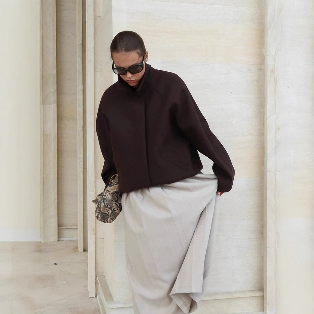 Damen Oversized Mantel Drune