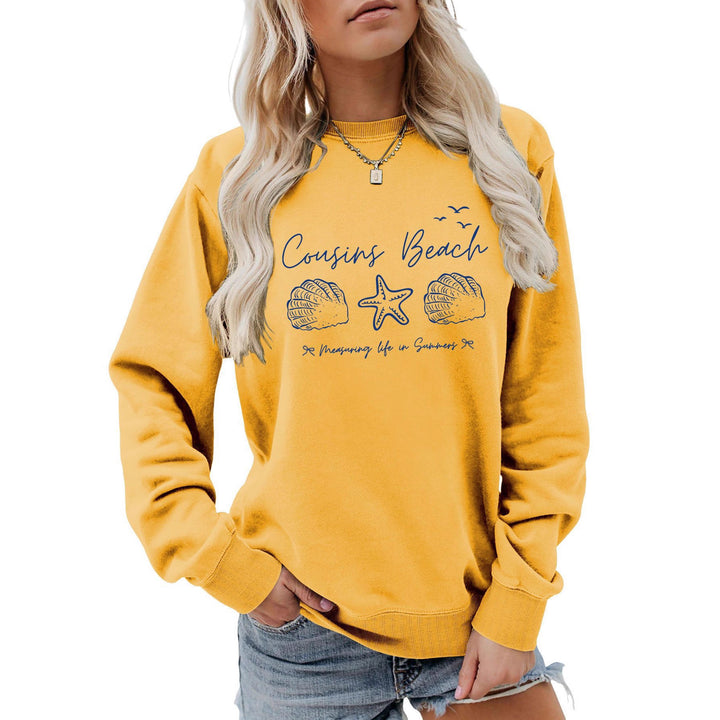 Damen Sweatshirt mit maritimem Motiv und bequemen Schnitt Drune