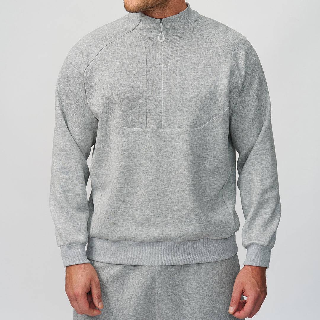 Herren Sportlicher Quarter-Zip Pullover Drune