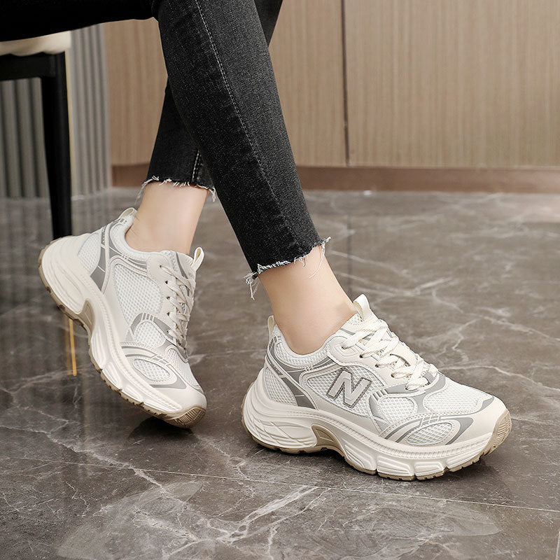 Damen Sportliche Laufschuhe mit atmungsaktivem Mesh-Obermaterial und dämpfender Sohle Drune