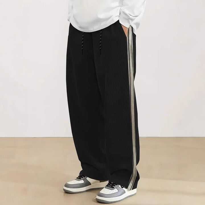 Herren komfortable Freizeithose mit seitlichem Streifen Drune
