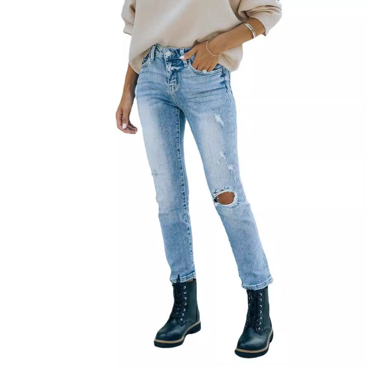 Damen modischer Sweatshirt mit Ballonärmeln Drune