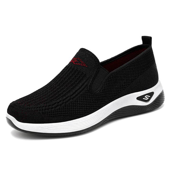 Damen nan atmungsaktiver gestrickter Slip-On Freizeitschuh mit dämpfender EVA-Sohle Drune