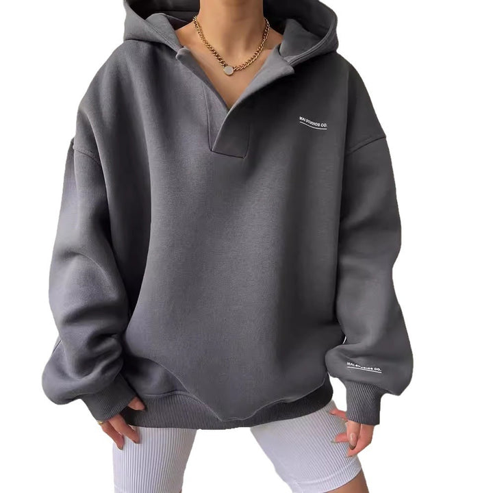 Damen Oversized Kapuzenpullover Drune