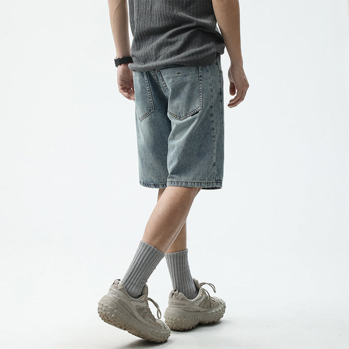 Herren Denim-Shorts im lässigen Relaxed Fit mit seitlichen Taschen Drune
