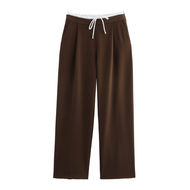 Damen elegante und bequeme Palazzo-Hose Drune