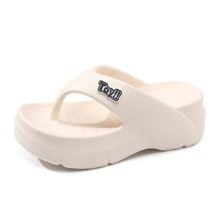 Femme Leichte Flip-Flop Sandalen mit Gepolstertem Fußgewölbe Drune