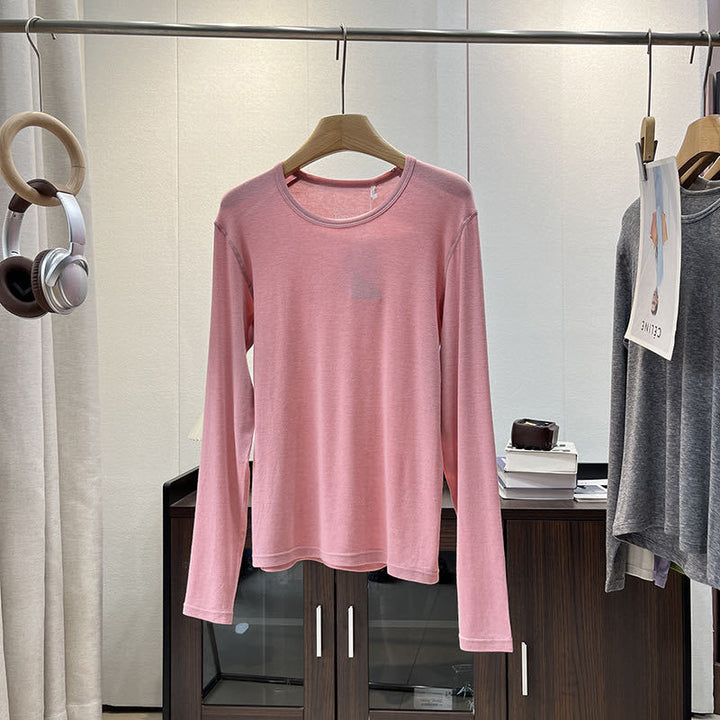 Damen Langarmshirt aus weichem Jersey mit ergonomischem Schnitt Drune