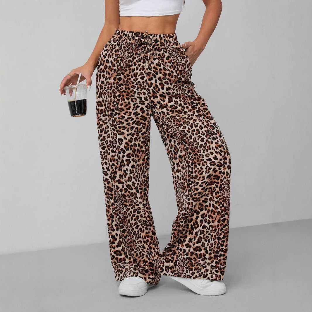Damen Leichte Safari-Hose mit hohem Bund Drune