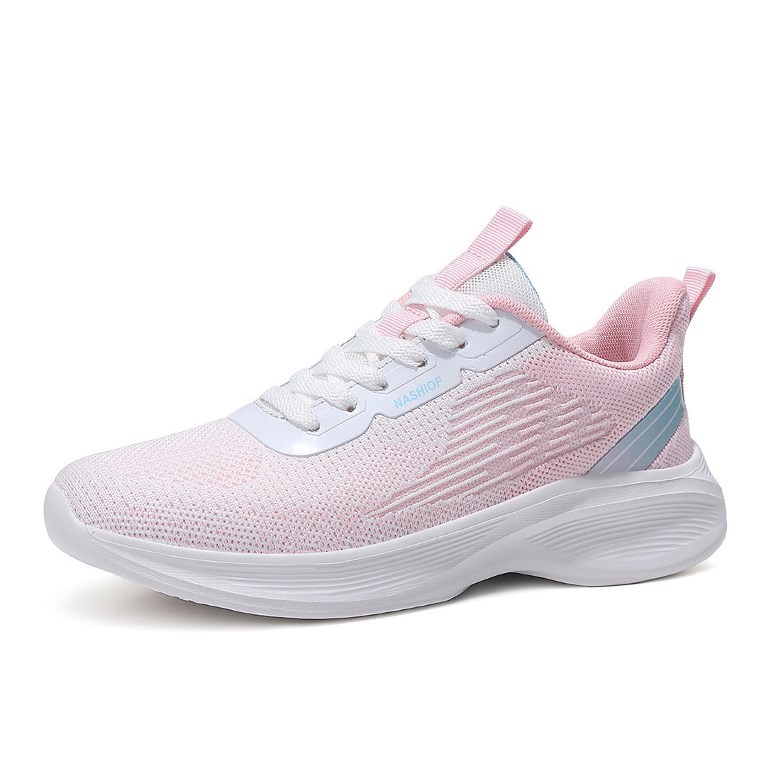 Damen nan federleichte Strick-Walking-Sneaker mit anatomischer Abrollsohle und ultraweicher Komfortinnensohle Drune