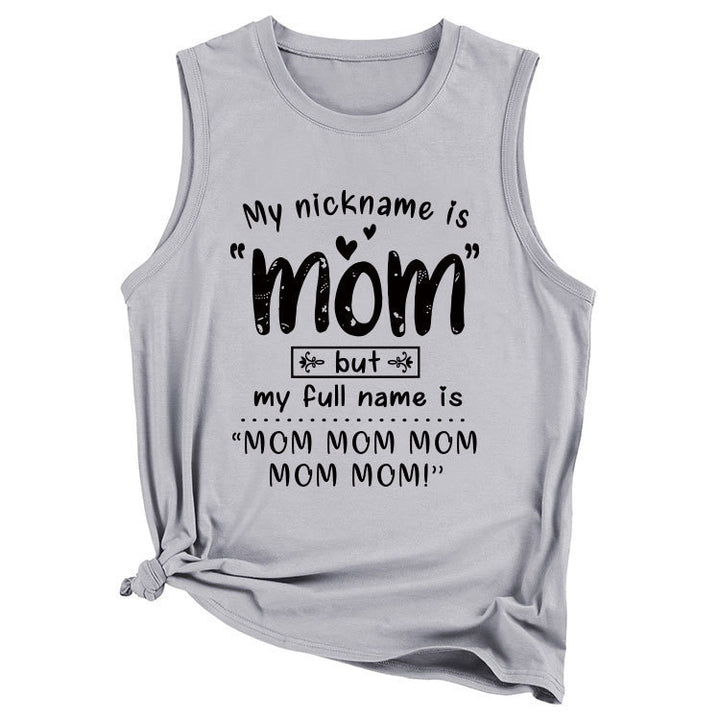 Frauen Verspielt Grafik Tanktop Drune
