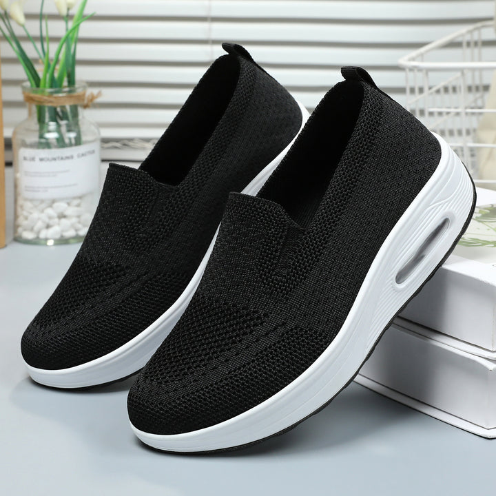 Damen nan gestrickter Schlupfsneaker mit Luftpolster-Dämpfung und ergonomischer Komfortsohle Drune