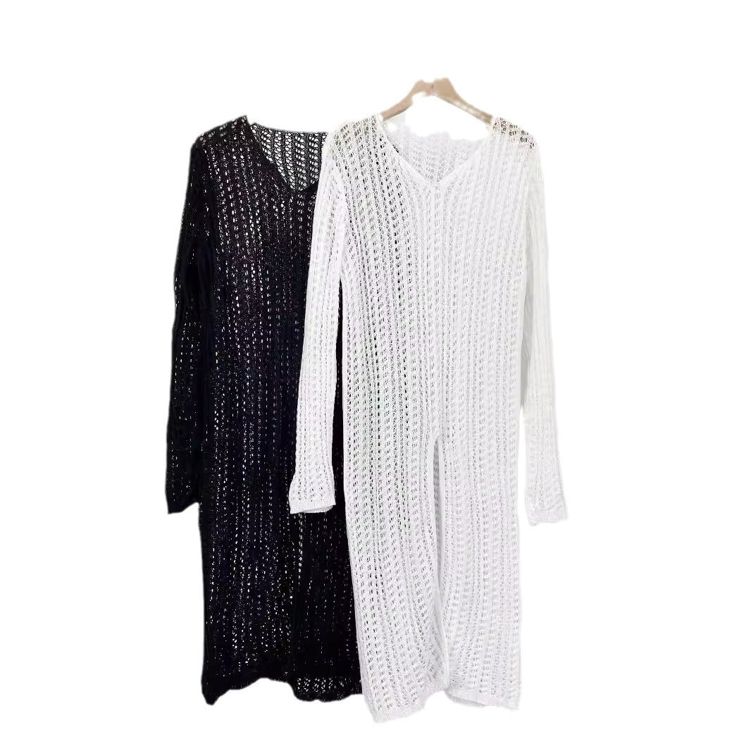 Damen Longpullover mit raffiniertem Netzdesign Drune