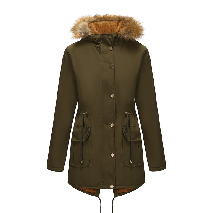 Damen Winterparka mit Pelzkragen Drune