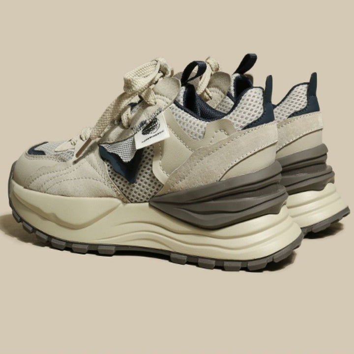 Damen Sportliche Sneaker mit atmungsaktiver Obermaterialkombination Drune