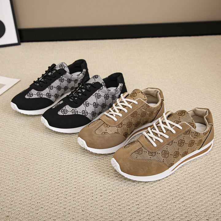 Damen nan leichte Jacquard Freizeitsneaker mit gepolstertem Komfortfußbett Drune