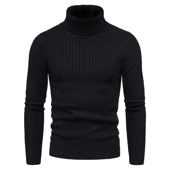 Herren Rollkragenpulli mit strukturiertem Zopfmuster Drune
