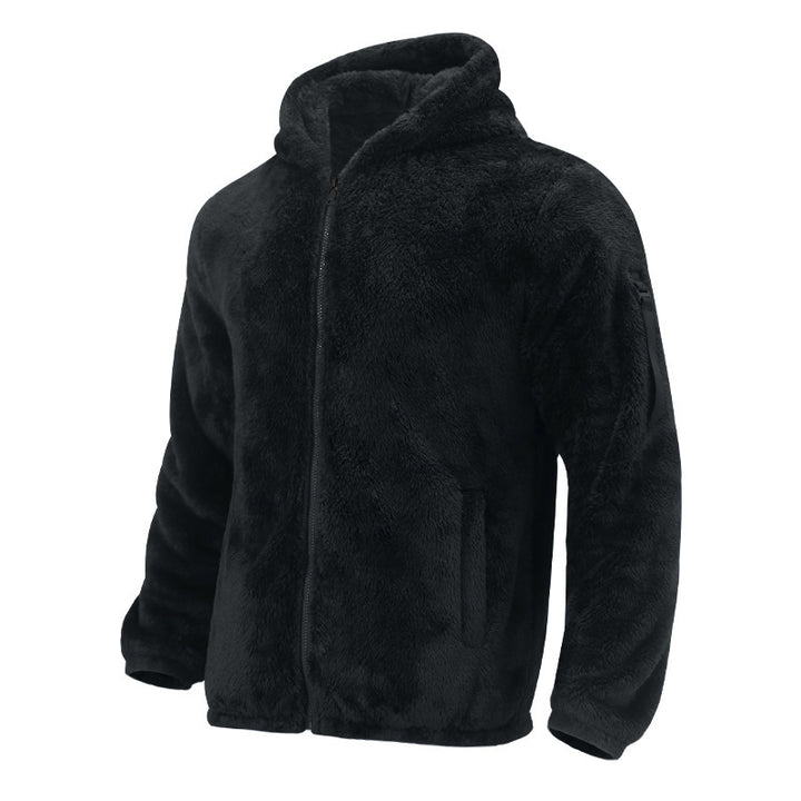 Herren Fleecejacke mit weichem Innenfutter und Kapuze Drune