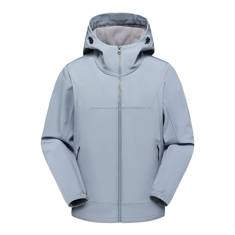 Herren technische Multifunktionsjacke mit verstellbarem Kapuzenkragen und wasserabweisendem Material Drune