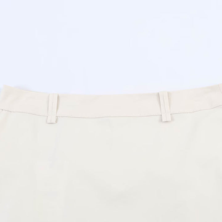 Damen eleganter Bleistiftrock mit transparentem Spitzenabschluss Drune