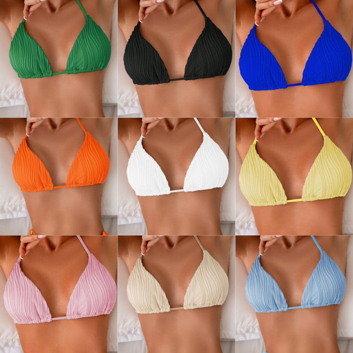 Damen Triangel-Bikini mit raffiniertem Rippendesign Drune