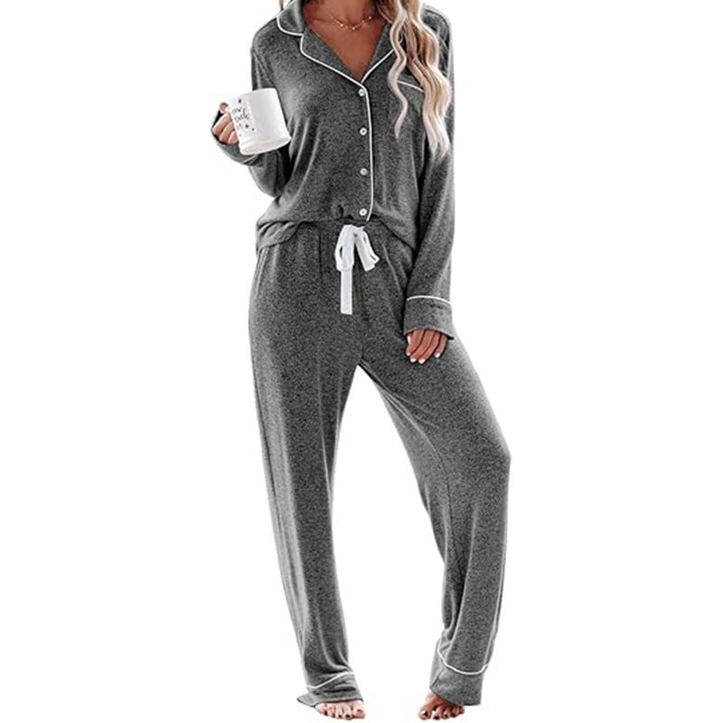 Damen Schlafanzug-Set aus weichem, atmungsaktivem Material Drune
