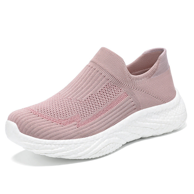 Damen nan nahtloser Strick-Sockensneaker mit extragel dämpfender Wave-EVA-Sohle Drune