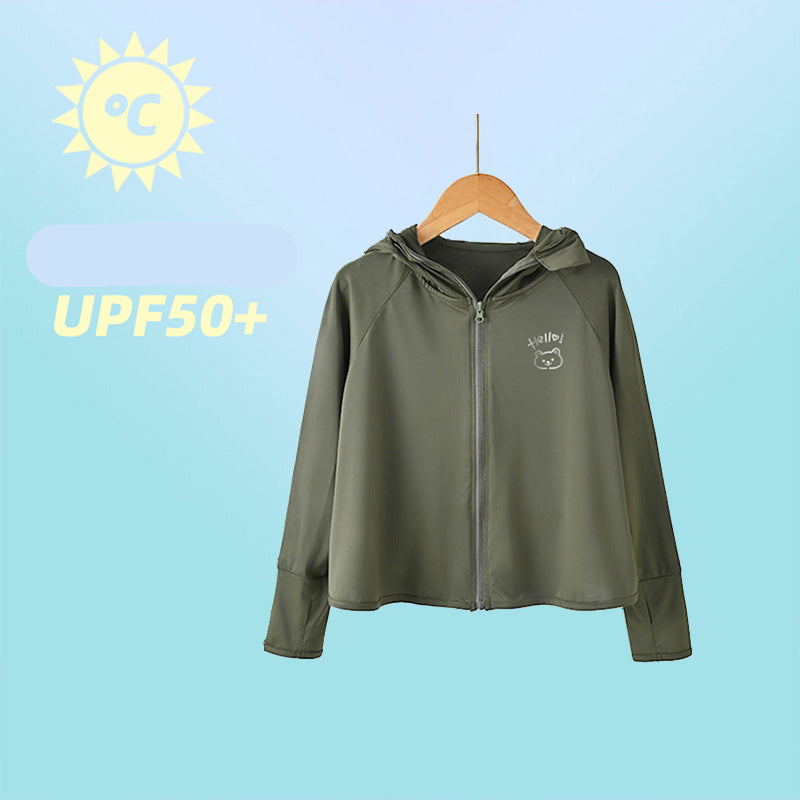 Damen Sportliche UV-Schutzjacke mit Kapuze Drune