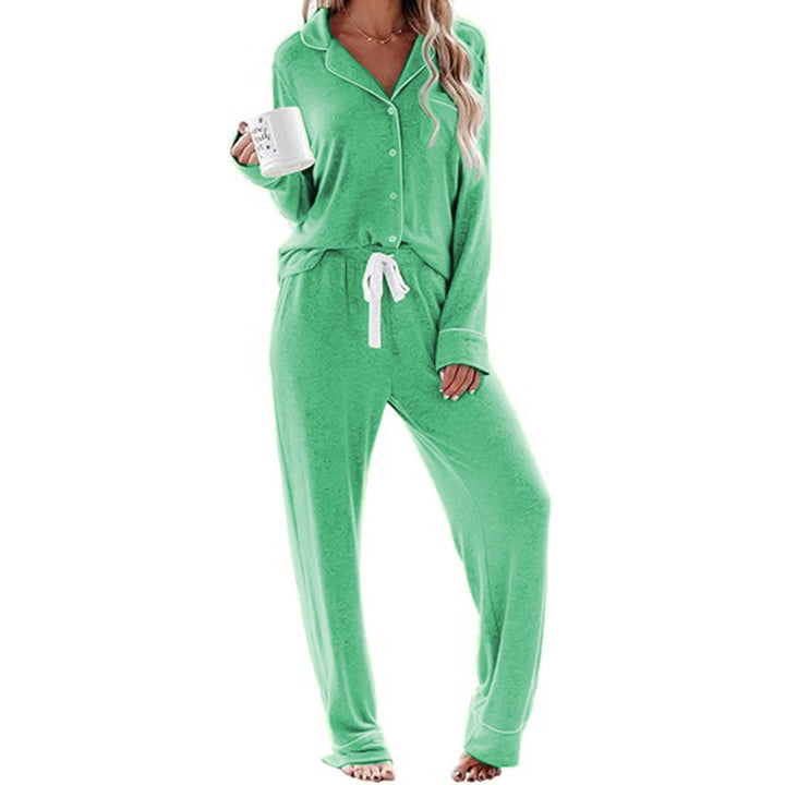 Damen Schlafanzug-Set aus weichem, atmungsaktivem Material Drune