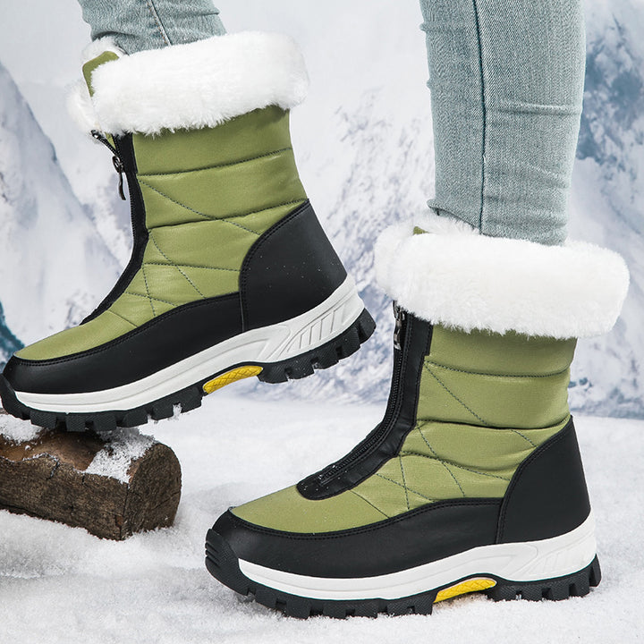 Damen Winterstiefel mit isolierendem Futter und wasserdichter Außensohle Drune
